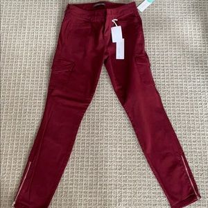 Burgundy Skinny Pants